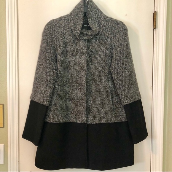 Beautiful Black & Gray Nine West Coat